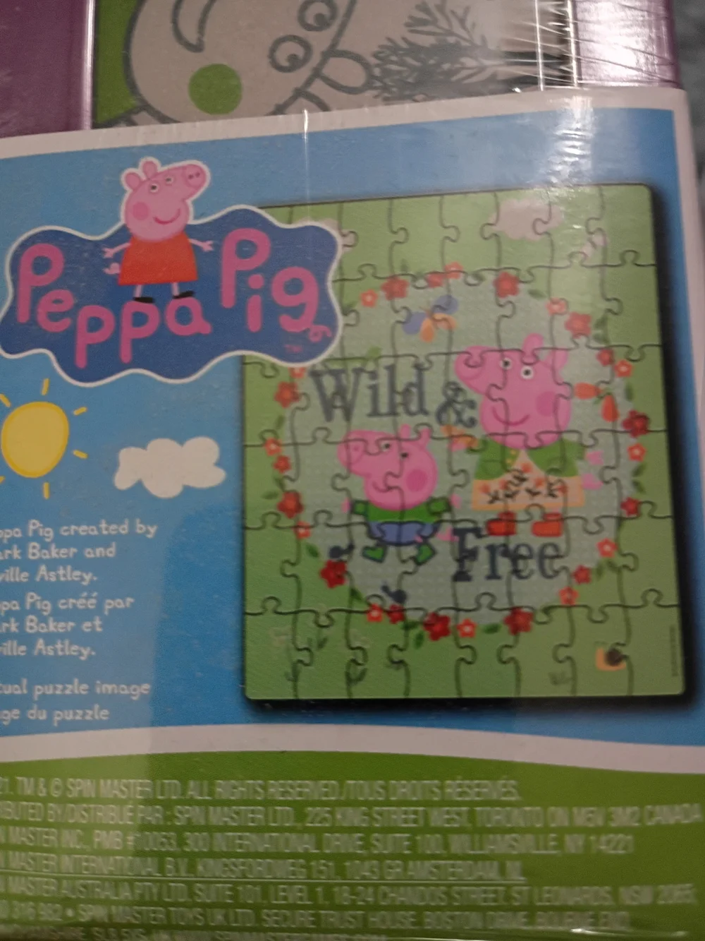 Peppa Pig Puzzle - Pink & Green Floral 'Wild & Free'